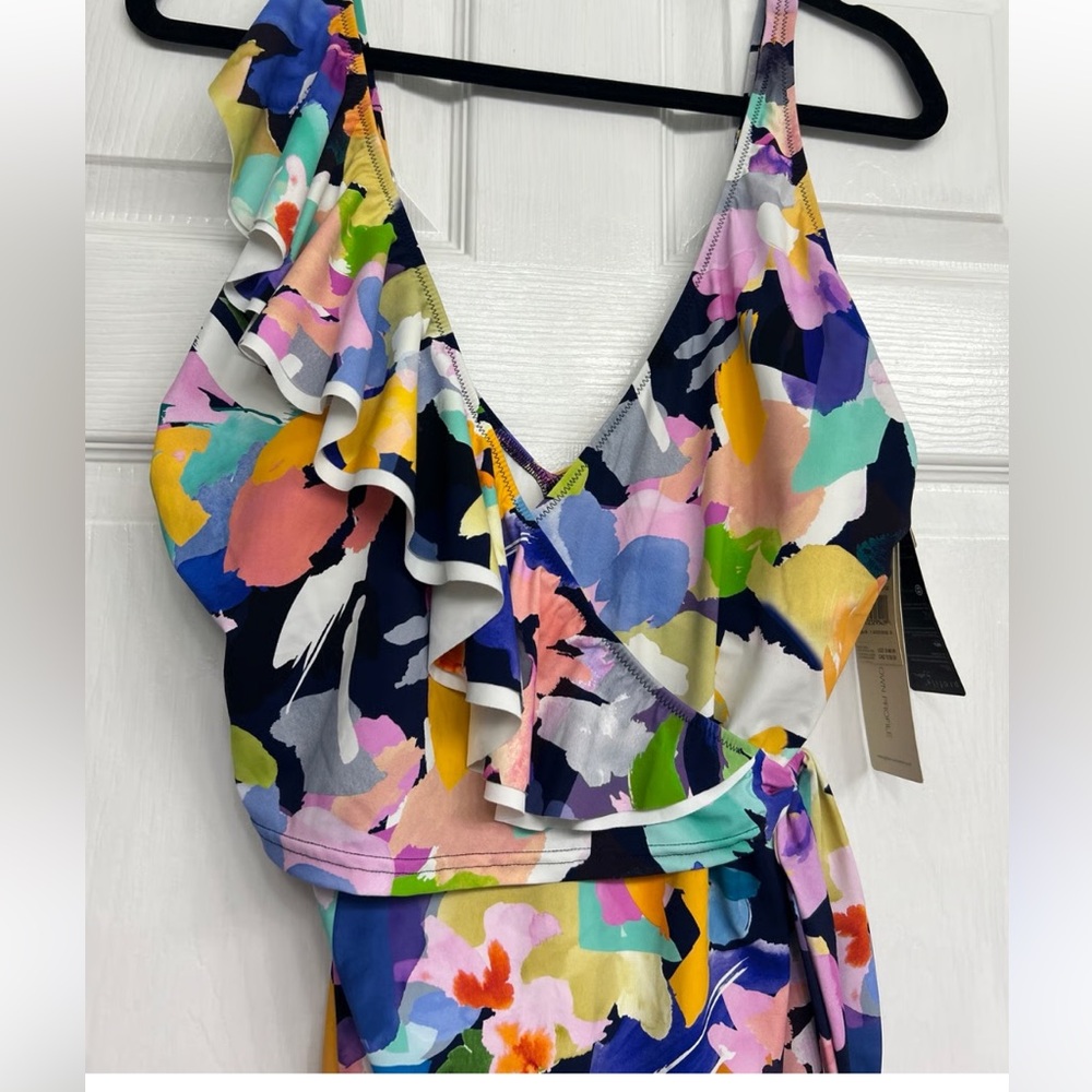 New Gottex Multicolor Floral Bikini size 14 - Picture 7 of 13